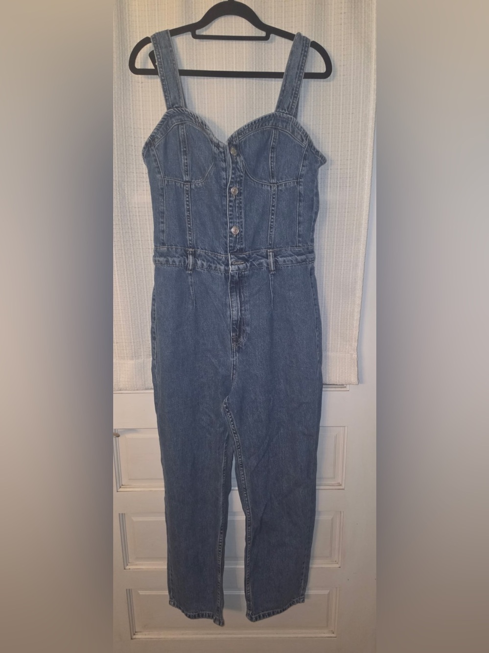 We The Free Kensington Denim Jumpsuit in Blue